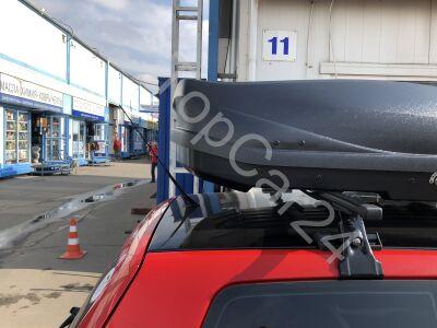 Бокс на крышу LUX IRBIS 150 черный матовый 310L с двустор. откр. (1500х760х355)